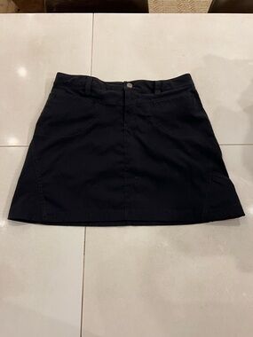 Athleta Black Athletic Mini Skirt Size 8 Pockets Shorts